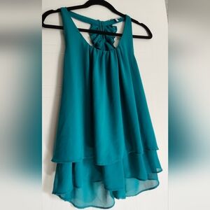 Naked Zebra High-Low Teal Skirt